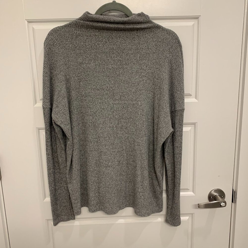 Target Slinky Gray Mock Neck Sweater